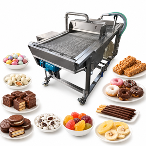 Máquina <span class=keywords><strong>de</strong></span> Recubrimiento Continuo <span class=keywords><strong>de</strong></span> Chocolate para Línea <span class=keywords><strong>de</strong></span> Producción <span class=keywords><strong>de</strong></span> Barras <span class=keywords><strong>de</strong></span> Pastel, Cubos <span class=keywords><strong>de</strong></span> Pastel, Rebanadas <span class=keywords><strong>de</strong></span> Pastel <span class=keywords><strong>de</strong></span> <span class=keywords><strong>Mantequilla</strong></span>, Donuts, Choux, Panecillos y Pasteles Daneses - Product Image 4
