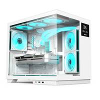OEM Soeyi Blanco Gabinete Gamer Boitier Case Pc Da Gaming Ventas al por mayor Mid-Tower Atx Gaming Cpu Computer Case con pantalla Lcd