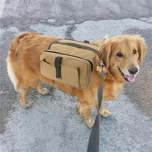 Mochila para Perro, Lona Color Caqui, Transpirable, para Todas las Estaciones, Bolsa de Viaje para Mascotas - Product Image 1