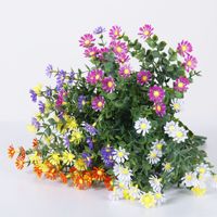 Fleurs en plastique, bouquet de fleurs artificielles, bouquet décoratif pour la maison, le bureau, le jardin, décoration intérieure, plantes artificielles