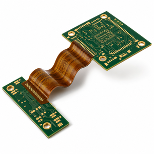 Placa FPC Flexible de 6 Capas, Estructura Mixta de Poliimida 2R+4F, Impedancia Controlada de 50 Ohmios, FPC Personalizado OEM, Estructura Mixta Flexible de 6 Capas - Product Image 3