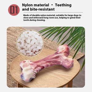 Set di 3 pezzi eco-friendly in Nylon pancetta albero grano giocattoli da masticare per cani di taglia media e grande cane giocattoli da masticare - Product Image 6