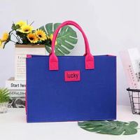 Sac fourre-tout en feutre vintage de haute qualité pour femme, avec logo personnalisé
