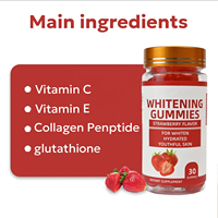 Gummies blanchissantes JH Factory, multiples vitamines, blanchiment de la peau, peau hydratée et jeune, complément de collagène pour la peau, les cheveux et les ongles