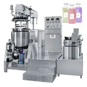 Automatic Vacuum Emulsifying Mixer Cosmetic Cream Lotion Homogenizer Emulsifier Toothpaste Making Production Machine