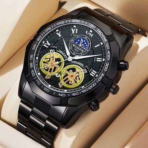 Montre élégante pour hommes d'affaires avec cadran lumineux, étanche, grand cadran, montre à quartz tendance - Product Image 6