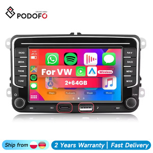 Podofo 7'' 2+64GB Android Autoradio <b>Car</b> Radio Carplay GPS WiFi USB Type-C <b>for</b> VW/PASSAT/SKODA/POLO/GOLF/SEAT DSP Stereo - Product Image 1