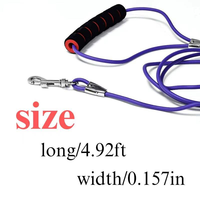 NOVIPET Ensemble de laisses pour chien en PVC imperméable, robuste, avec anneau en D en alliage de zinc, gaufré, écologique, anti-traction, pour la promenade quotidienne