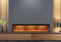Décor de bâtiment intérieur de 75 pouces Cheminée à vapeur Led Light Multi Colors Flame Water Vapor Fireplace Under Tv Cabinet