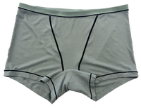 Culotte Boxer Femme en Tissu Modal Doux avec Taille Élastique Personnalisée, Coutures Contrastantes et Bordures Côtelées Tendance