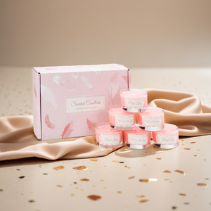 Bougies parfumées en cire de soja rose, best-sellers transfrontaliers, vente en gros, souvenirs, décoration intérieure de style européen et américain, chambre à coucher - Product Image 1
