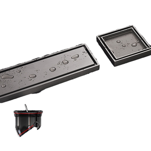 Salle de bain design moderne siphon de <span class=keywords><strong>sol</strong></span> en cuivre grand déplacement pistolet gris égout déodorant noyau invisible toilette machine à laver - Product Image 3