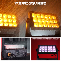 Projecteur LED Stroboscopique Extérieur 18x20W, Éclairage de Scène et de Fête, IP65, DMX, Étanche, pour DJ et Églises