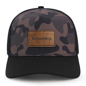 HS41 5 패널 패션 레이저 컷 구멍 천공 스택 하이드로 야구 모자 방수 모자 사용자 정의 로고 모자 - Product Image 4