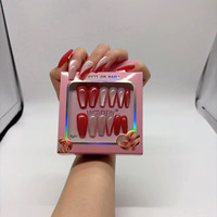 Kit de nail art DIY tendance avec différents styles, faux ongles en gel souple français, vente directe d'usine, nouveau kit d'ongles artificiels