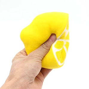 Thiết Kế Mới Jumbo Chanh Mềm Chống Căng Thẳng Đồ Chơi PU Bọt Căng Thẳng Cứu Trợ Chậm Tăng <span class=keywords><strong>Squishy</strong></span> Đồ Chơi Chanh Hình <span class=keywords><strong>Squishy</strong></span> Trái Cây Đồ Chơi - Product Image 2