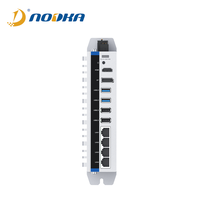 Mini-ordinateur embarqué Nodka Fanless BOX avec processeur N97, 4 ports Ethernet, contrôleur d'automatisation industriel, en stock