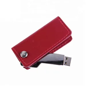 Gitra Metal Manufacturer Leather Case Memory Stick Key Flash Memory 8GB Pen Drive USB Flash Drive