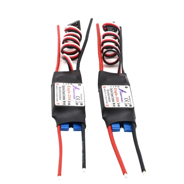 Hobbywing Eagle 20A 30A 2-3S 1A/5V BEC Brushed ESC Speed Controller for RC Airplane Plane 370 380 390 280 270 Model Toys