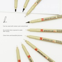2023 vente directe d'usine imperméable Art Architecture crochet ligne stylo peinture fournitures peint à la main aiguille stylo ensemble d'art