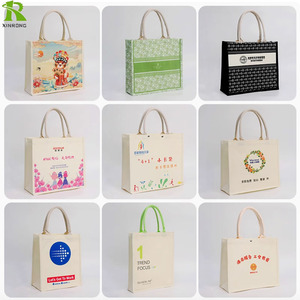 Bolsa de Tela de Lona de Algodón con Logotipo Personalizado - Bolsa de Compras Reutilizable en Varios Tamaños, Bolsa de Tela Ecológica para Pedidos al por Mayor - Product Image 5