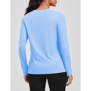 Camiseta de manga larga de secado rápido con protección solar UPF 50 para actividades al aire libre para mujer - Product Image 2