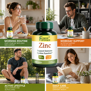 Comprimés de zinc Shecome en vente chaude – Soutien immunitaire, antioxydant, favorise la santé de la peau – 50 mg, 100 comprimés de zinc - Product Image 6