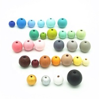 Perles rondes en bois colorées pour la fabrication de bracelets, colliers, bijoux, accessoires, Articles en bois