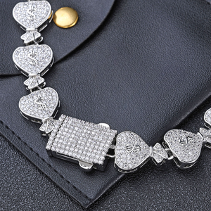 Colgante de Bolsa de Dinero VVS1 Moissanite con Integración de Pavé de Élite, Certificado GRA, Plata 925, Cadena de Efecto Hielo y Bolsa Simétrica - Product Image 6
