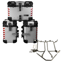46L-X F2-MOTO noir livraison en aluminium boîte de queue moto boîte latérale sacs de selle