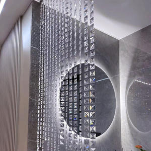 ม่านลูกปัดคริสตัลหรูหรา ม่านกั้นห้อง ม่านกั้นห้องน้ำ ครึ่งผนัง ตู้เก็บรองเท้า ฉากกั้นคริสตัล - Product Image 1