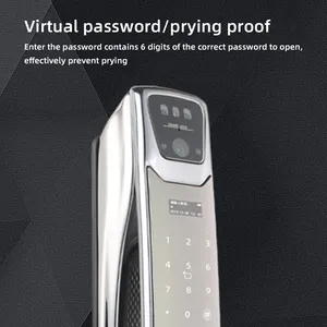 Entrada À Prova D' Água Completa Automática Inteligente Fechadura Da Porta Com Câmera Digital Mortise Finger Print Door Lock 3d Face Smart Locks