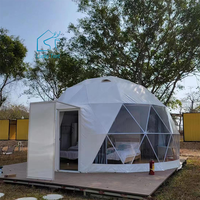 Dôme de camping géodésique en PVC durable, résistant aux UV et imperméable, pour 4 à 8 personnes, idéal pour les fêtes en extérieur et les centres de villégiature – Fabrication chinoise