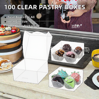 Boîtes cadeaux rectangulaires transparentes Kailiou, taille personnalisable, boîtes à dessert transparentes pour fraises enrobées de chocolat