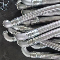 Hochtemperaturbeständiges Explosionsgeschütztes 4-Zoll Edelstahl-Geflecht PVC-Beschichtetes Flexibles Rohr