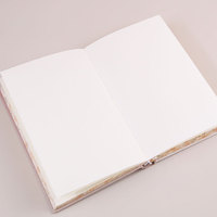 Carnet à couverture rigide en papier floral vintage esthétique, reliure cousue, bords brossés, journal robuste à coque dure, cadeau idéal