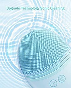Deep Pore <b>Cleaning</b> Mini <b>Electric</b> Facial Cleansing <b>Brush</b> Silicone Sonic Face Cleaner Skin Massager Face Cleansing <b>Brush</b> - Product Image 4
