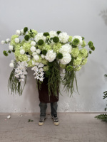 Guirlande d'allée de mariage, fleurs artificielles en soie longue durée, boule de fleurs artificielles en soie, décoration de mariage, centres de table de mariage