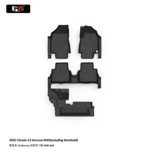 Tapis de sol de voiture 3D TPE de luxe antidérapant, écologique, vente chaude, pour Citroën <span class=keywords><strong>C3</strong></span> <span class=keywords><strong>AIRCROSS</strong></span> 2025 RHD, <span class=keywords><strong>accessoires</strong></span> automobiles - Product Image 2