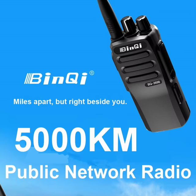 BinQi BQ-3688EU 4G POC Handheld Long Range Walkie Talkie Wireless Intercom SIM Card GPS Positioning 5000km Two Way Radio IPX-1