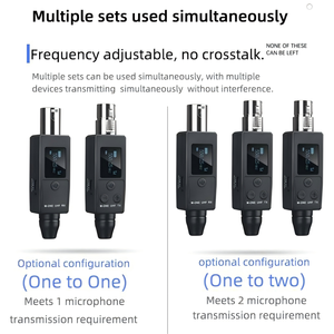 Micrófono Dinámico Profesional UHF con Conector XLR, Micrófono de Mano con Cable e Inalámbrico, Mezclador de Audio FM, Cancelación de Ruido, para Entrevistas - Product Image 6