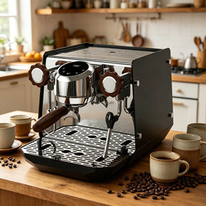 Máquina de Espresso Semiautomática con Bomba de Vibración, Portafiltro de 58 mm, Control de Temperatura PID, Preinfusión de 0-10s para Cafetería u Hogar VK-7 - Product Image 1