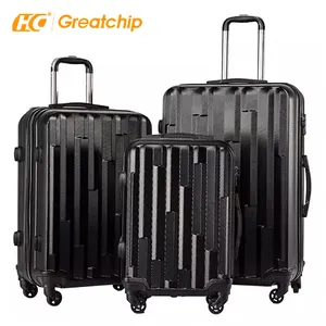 Vertical maletas casca dura mala viagem expansor conjunto 3 pcs malas de viagem malas de viagem bagagem