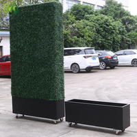 Vente clôture murale verte artificielle haute qualité haie de plantes artificielles décoratives vertes panneaux de buis personnalisation de mur d'herbe