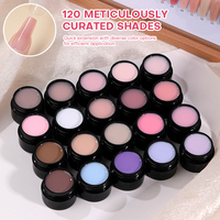 Produits pour ongles en marque privée, 120 couleurs de gel de construction, approvisionnement en gros, sans HEMA, gel professionnel pour ongles, nouveaux produits, marque propre