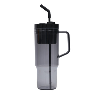 30oz 40oz ECO Friendly Products <strong>Plastic</strong> Cup <strong>clear</strong> Colored Acrylic <strong>Tumbler</strong> Beer Mugs <strong>Mason</strong> <strong>Jars</strong> with Handle and Colored Lids - Product Image 4