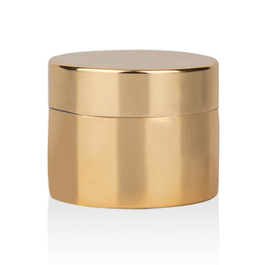 Tarro de crema cosmética para el cuidado de la piel de vidrio 5ml 10mL 1oz 30g 50g 100G 200g Tarro de vidrio dorado plateado con tapa - Product Image 1