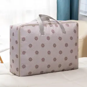 Boa Qualidade Padrão Fresco Compact Portable Wardrobe Organizer Quilt Pillow Blanket Saco De Armazenamento Recipiente De Armazenamento