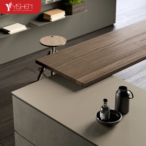 Meilleures ventes Meubles de <span class=keywords><strong>cuisine</strong></span> modulaires îlot avec tiroir de rangement Armoires de <span class=keywords><strong>cuisine</strong></span> Isla De Cocina avec comptoir en pierre frittée - Product Image 3