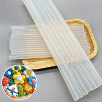 Bâton de colle thermofusible en silicone transparent à bonne adhérence, réparation de bosses, bâton de colle thermofusible adapté au pistolet à colle à température complète